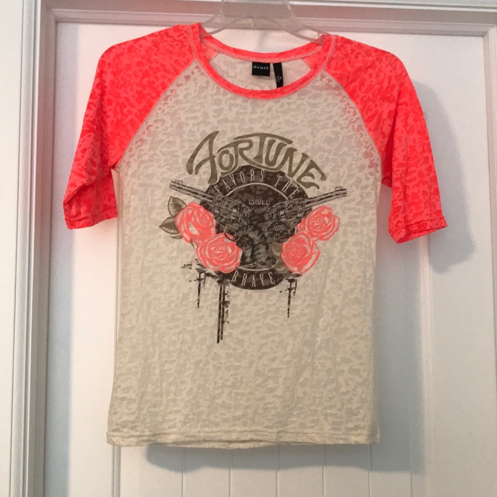 Quarter sleeve top/ baseball-T